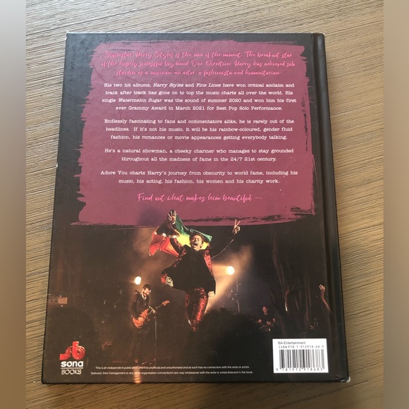 Harry Styles Adore You The Illustrated Biography Hardcover Book - Picture 2 of 2